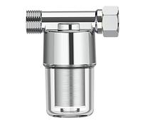 Water Filter for Tap, 1/2Inch Inline Sediment Filter Stainless Steel Impurity Filtration Element for Washing Machines, Showers, Faucets, Heater