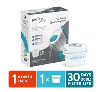 Water Filter Jug 2.4L with 1 3 or 6 Filter Cartridge by Aqua Optima Perfect Pour