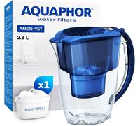 Aquaphor Amethyst 2.8 Litre Water Filter Jug in Blue with 1 x Maxfor+ filter | Size: 2.5L Aquaphor Blue 2.5L