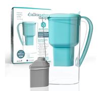 Water Filter Jug for Tap Water with Zeolite Clinoptilolite Filters Water Supports Ionisation and Gives Magnesium from pH 9 1.4 Litre Capacity Filters Limescale Chlorine Metals Without BPA ALKANATUR