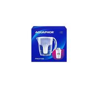 AQUAPHOR Water Filter Jug Prestige I 1 X A5 Filter Included I Capacity 2.8l I Fits in the fridge door I Reduces Limescale Chlorine & Microplastics White