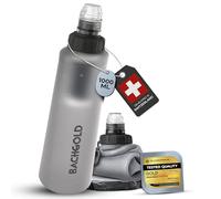 Water Filter & Portable Water Purifier - Bachgold Squeeze | Filters 99.99% Viruses, Bacteria & Microplastics | Ultralight Water Filter Bottle for Camping, Hiking, Survival & Emergency (White, 1000 ml)
