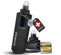 Water Filter & Portable Water Purifier - Bachgold Squeeze | Filters 99.99% Viruses, Bacteria & Microplastics | Ultralight Water Filter Bottle for Camping, Hiking, Survival & Emergency (Grey, 1000 ml)