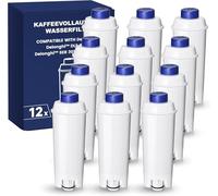 Water Filter Softener Compatible with Delonghi ECAM Coffee Machines | Filter Replacement for Delonghi DLSC002, Dinamica, Magnifica S, Rivelia, ETAM, Authentica, Esam Series Coffee Machine, 6 Pack