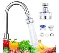 Water Filter Tap 360° Rotating WRA-Certified Hard Water Solution, 6x Long-Life Cartridges (18 Months) Universal UK Fit for Kitchen/Bathroom Stops Limescale
