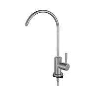 Water Filter Tap Stainless Steel Single Cold Water Swivel Kitchen Purifier Tap-Rose Gold (Brushed A)