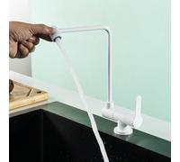 Water Filter Taps Kitchen Sink Foldable Cold Water Kitchen Drinking Water Tap 1/4 Connector,White