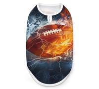 Water Fire American Football Dog Shirts Sleeveless T-Shirt Pet Tank Top Soft Summer Vests Clothes for Dogs And Cat 2XL