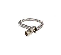 Water Flexible Hose 1/2" Male x 1/2" Female Length - 200mm BSP Thread Stainless Steel Braided Flexi Pipe