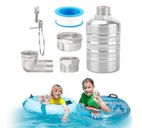 Water Float for Drinking Trough - Stainless Steel Float Valve for Water Tanks, Supporto a Forma di Vitellino Antiscivolo per Casa