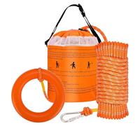 Water Float Rope - 49.21 ft Water Booyant Throw Rope Bag | Heavy Duty Reflective Launch Ropes | High Visibility Safety Equipment for Kayak Outings Marine Emergencies Water Sports
