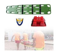 Water Floating Board for Lifesaving - Lightweight Casualty Spine Fixed Plate with Head Holder, Neck Brace, Harness - Patient Transfer Backboard Immobilization(Green)