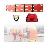 Water Floating Board for Lifesaving - Lightweight Casualty Spine Fixed Plate with Head Holder, Neck Brace, Harness - Patient Transfer Backboard Immobilization(Orange)