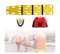 Water Floating Board for Lifesaving - Lightweight Casualty Spine Fixed Plate with Head Holder, Neck Brace, Harness - Patient Transfer Backboard Immobilization(Yellow)