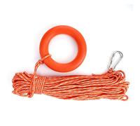 Water Floating Lifesaving Rope, Outdoor Professional Throwing Rope Line Throwable Flotation Device Rescue Lifeline 6mm Diameter 30m PVC Reflective Casting Cord for Swimming Boating