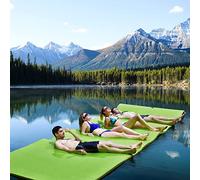 Water Floating Mat Tear-Resistant XPE Lake Floats for Large Adults Lily Pad Floating Mat Floating Island for Person on Lake River,Green,1.8mx1.2mx3.3cm