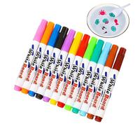 Water Floating Pen - 12-Color Magic Painting Toy, Reusable Floating Drawing Kit, Creative Colorful Art Bundle | Magic Floatings Drawings For Children Boys Girls Teens Coloring Travel