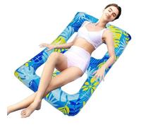 Water Floats for Adults | Raffice Inflatable Deck Chair Pool - Floaty Float Water Toys, Floating Hammock with Backrest for Beach Swimming Water Lake Water Fun