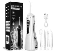 Water Flosser, 2025 Upgrded Water Dental Flosser Remover with 3 Intensity Modes and 4 Flossing Tips, Water Flosser to Solve Oral Problems, IPX6 Waterproof Electric Tooth Cleaner for Home Travel