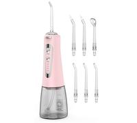 Water Flosser,300ML Water Pulse flossers-5 Modes&6 Replaceable Jet Tips for Teeth Cleaning and Flossing,Rechargeable re