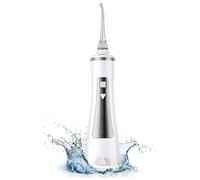 Water Flosser Cordless for Teeth, 250ML Professional Dental Oral Irrigator, Portable and Rechargeable IPX7 Waterproof Powerful Battery Life Teeth Cleaner for Home Travel, Braces and Bridges Car