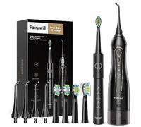 Water Flosser Cordless, Portable Water Teeth Cleaner Picks, Powerful and Rechargeable Water Dental Picks for Cleaning, Water Flosser and Toothbrush Combo