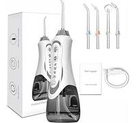 Water flosser Cordless USB Charged Electric Water Flosser for Adults with 5 Pressure Modes, 300ml Detachable Tank, IPX7 Waterproof, 2500mAh Battery, Portable Oral Irrigator for Deep Teeth Cleaning