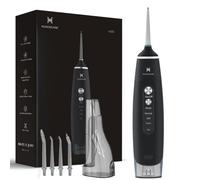 Water Flosser Equipped with Two Water Tanks for Home and Travel,3 Modes Dental Oral Irrigator,Portable,IPX7 Waterproof,Powerful Battery Life, Water Dental Flossers for Teeth (Black)