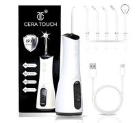 Water Flosser for Teeth Cleaning and Flossing | 4 Modes Rechargeable Cordless Oral Irrigator | IPX7 Waterproof | 300ml Water Tank Teeth Cleaner | Portable Electric Dentel Flossers for Home and Travel