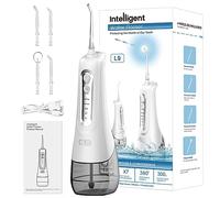 Water Flosser, Water Flossers for Teeth Cordless - HOHAOO Portable Oral Irrigator Dental - 300ML, IPX7 Waterfroof, DIY & 3 Modes, 3 Jet Tips and Tongue Cleaner, USB Rechargeable for Travel Home
