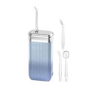 Water Flossers for Teeth, Adjustable Pulse Mode, Battery-Operated Waterproof Irrigator with 4 Nozzles | Quiet Washer, 200ml Tank, Implant Care| Portable Electric Flosser