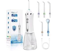 Water Flossers for Teeth, Cordless & Oral Irrigator Dental Flosser, Rechargeable Teeth Cleaner, Teeth Care Home Use and Travel, Oral Hygiene, Water Flossers Long Battery Life. (White, 6 Exta Nozels)