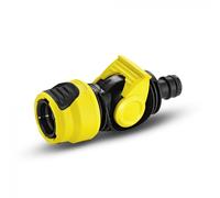 Water Flow Control Valve Black Yellow Garden Hose Connector Fitting Watering