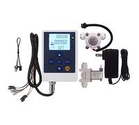 Water Flow Controller Quantitative Volume Rate Counter LCD Display+G1/4" Flow Sensor Meter+Solenoid Valve Quick Connect