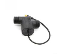 Water Flow Generator with Digital Display for Smart Bathroom Faucets - Self Powered Real Time Monitoring ABS Black