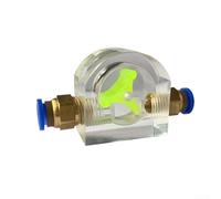 Water Flow Indicator, Spindle Motor Rotation Cooling Monitor Meter for CNC Machine Liquid Coolant System Flow Metre(16mm)