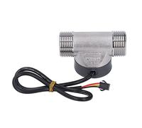Water Flow Meter | 20 - 280L / MIN Accurate Flow Counter | Stainless Steel Flowmeter for Pool / Fish Pond / Farmland Irrigation | 1.75MPA Pressure Tolerance, 3.5 - 24V DC