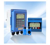 Water Flow Meter, 4-20mA RS485 Signal Output Ultrasonic Water Liquid Flow Meter PVC Stainless Steel Pipe Module Wall-Mounted flowmeter DN15(DN300-DN6000 A)