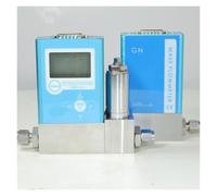 Water Flow Meter Digital Gas Flow Meter Controller, High Precision for Compressed Air Nitrogen Hydrogen Flow Measurement(3mm Compression Fitting)