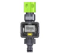 Water Flow Meter, Digital Water Flow Meter, Hose Water Meter For Outdoor Garden Hose, Measure Consumption And Water Flow Rate With Quick Connectors,Indoor and Outdoor Use