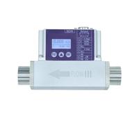 Water Flow Meter, High Precision MicroGas Mass Flow Meter for Air Nitrogen Oxygen Hydrogen Helium Digital Flow Sensor Laboratory Use(Air-0-50ml-min)