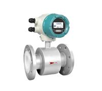 Water Flow Meter, Integrated Intelligent Electromagnetic Flowmeter Industrial Wastewater Slurry Liquid Sewage Pipe Flowmeter(DN15)