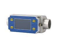 Water Flow Meter, Micro Thermal Gas Mass Flow Meter for Oxygen Hydrogen Argon Helium Methane Propane Digital Display Mass Flow Sensor(DN25)