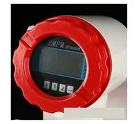Water Flow Meter Smart Digital Display Electromagnetic Flow Meter Integrated & Split Type for Wastewater, Sewage, Seawater, Sulfuric Acid and Other Liquids(DN65)