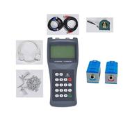 Water Flow Meter, TDS-100H Portable Handheld Ultrasonic Flow Meter with Clamp On Sensor M2(DN50-700mm) Water Flowmeter with Clamp-on Transducers 100-240V(Host and Sensor TS-2)