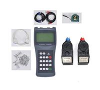 Water Flow Meter, TDS-100H Portable Handheld Ultrasonic Flow Meter with Clamp On Sensor M2 DN50-700mm 0~160℃ Water Flowmeter(Host and Sensor M2)