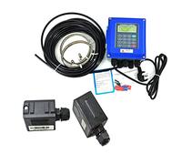 Water Flow Meter, TUF-2000B Ultrasonic Flow Meter DN50mm-DN700mm Wall Mounted Type Ultrasonic Liquid Flowmeter IP67 Protection TM-1 Transducer(Host plus TL-1-HT)
