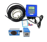 Water Flow Meter, TUF-2000B Ultrasonic Flow Meter DN50mm-DN700mm Wall Mounted Type Ultrasonic Liquid Flowmeter IP67 Protection TM-1 Transducer(Host plus TL1)