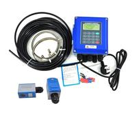 Water Flow Meter, TUF-2000B Ultrasonic Flow Meter DN50mm-DN700mm Wall Mounted Type Ultrasonic Liquid Flowmeter IP67 Protection TM-1 Transducer(Host with TM1)