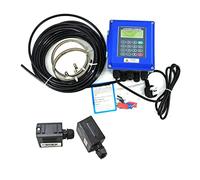 Water Flow Meter, TUF-2000B Ultrasonic Flow Meter DN50mm-DN700mm Wall Mounted Type Ultrasonic Liquid Flowmeter IP67 Protection TM-1 Transducer(Host plus TS2-HT)
